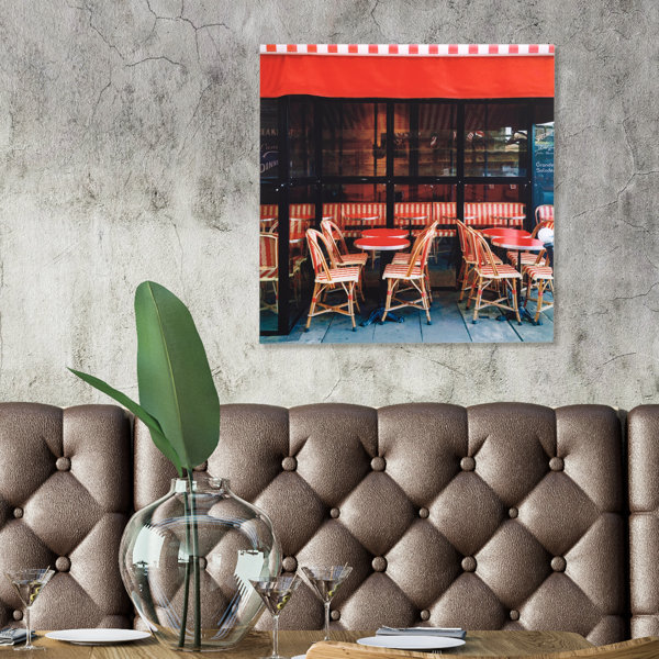 Ebern Designs Red Bistro Ii - Wall Art 