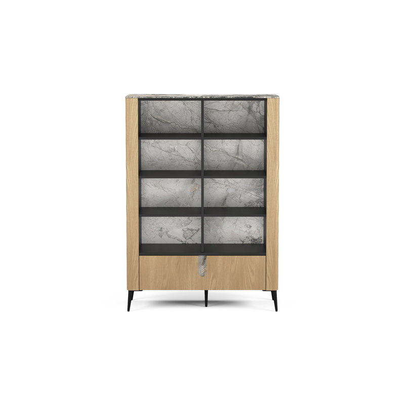 Straimont 150cm H x 106cm W Bookcase