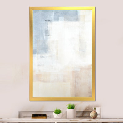 «Gray Meets Beige Abstract Art V», reproduction d'art moderne et contemporaine sur toile