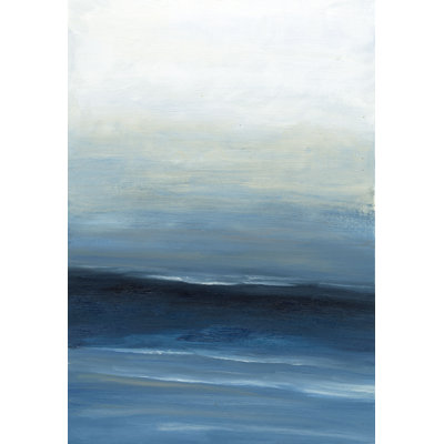 Blue Navy Reflection - Wrapped Canvas Painting
