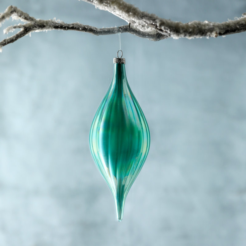 Alpine Sanctuary 8.5'' Handmade Glass Finial Ornament