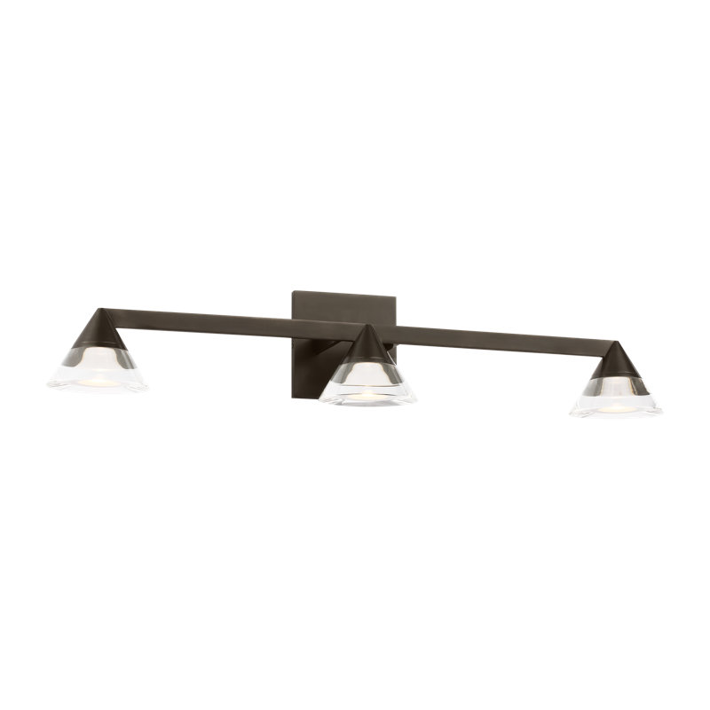 Midrand LED Vanity Light, Bronze, 3, 5" H x 25.5" W x 5.7" D