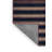 Machine Washable Horizontal Stripes Brown Area Rug-1087448145
