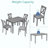 Wooden Dining Rectangular Table Set For 4,Kitchen Dining Table For Small Space-1455830802