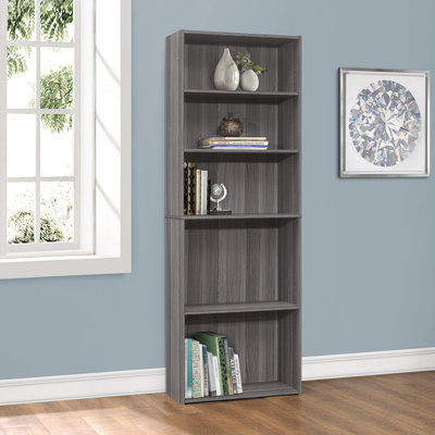Bibliothèque, bibliothèque, 6 niveaux, H 72 po, bureau, chambre à coucher, stratifié, transitionnel