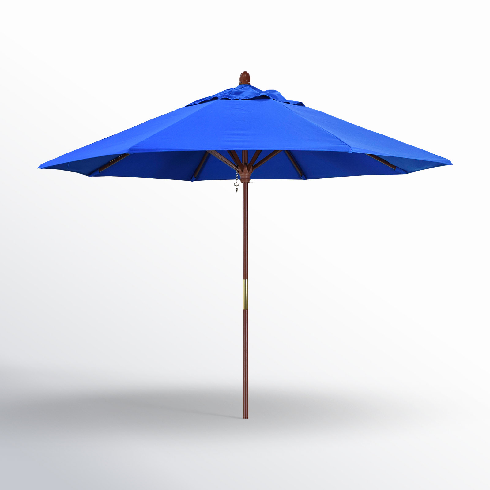 Manford 108'' Sunbrella® Outdoor Umbrella, Canvas Pacific Blue Sunbrella® Canvas