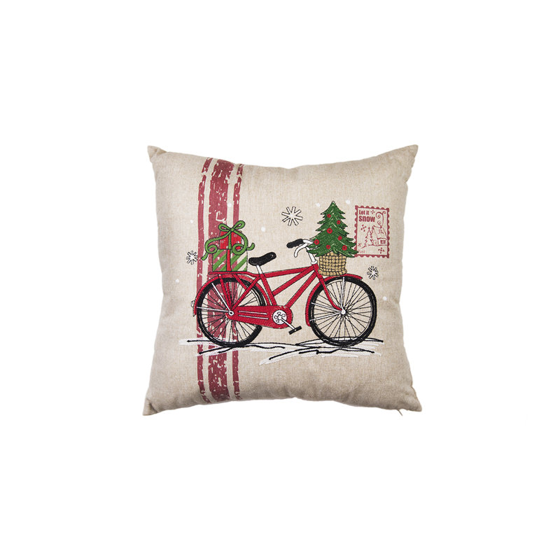 Coussin de vélo de noël