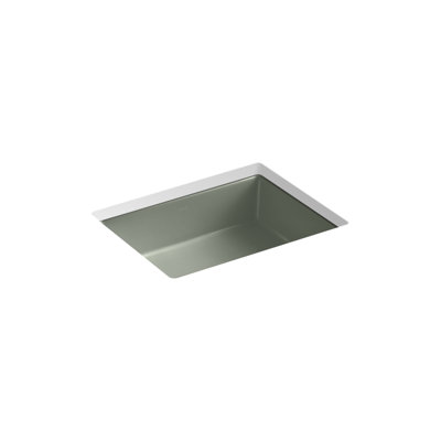 Lavabo de salle de bain rectangulaire encastrable avec trop-plein Verticyl