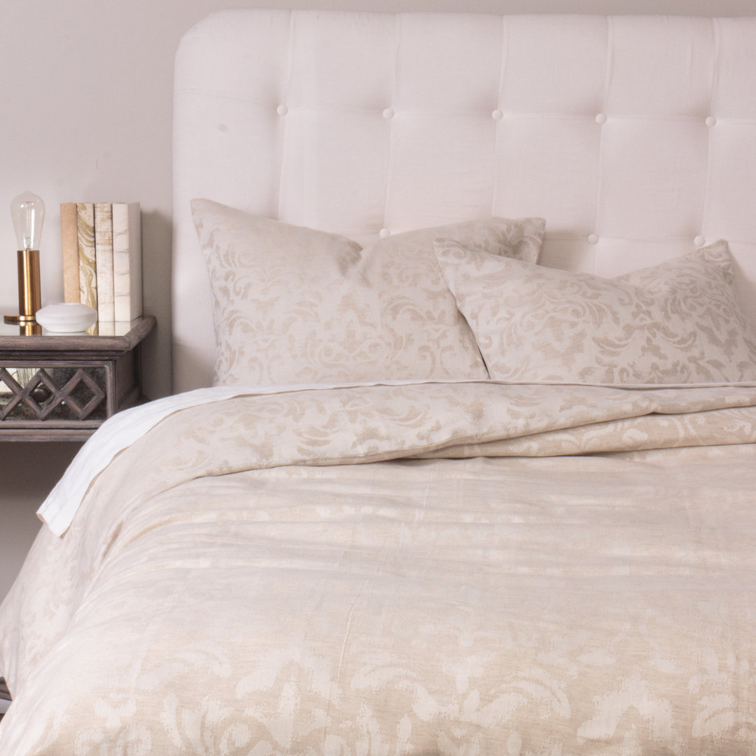 Olivia Ivory Standard Cotton Duvet Cover Amity Home 