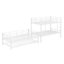 Lit simple superposé en métal avec lit gigogne-219059615