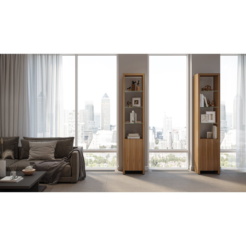 Tablette simple Linea, Noyer naturel