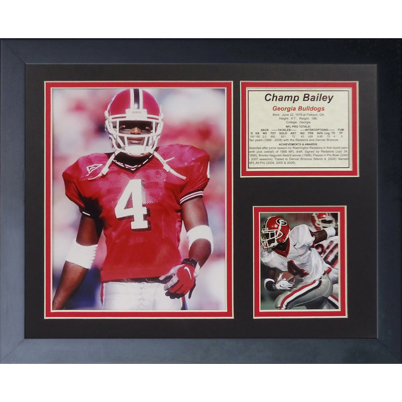 Souvenirs encadrée champ bailey-bulldogs