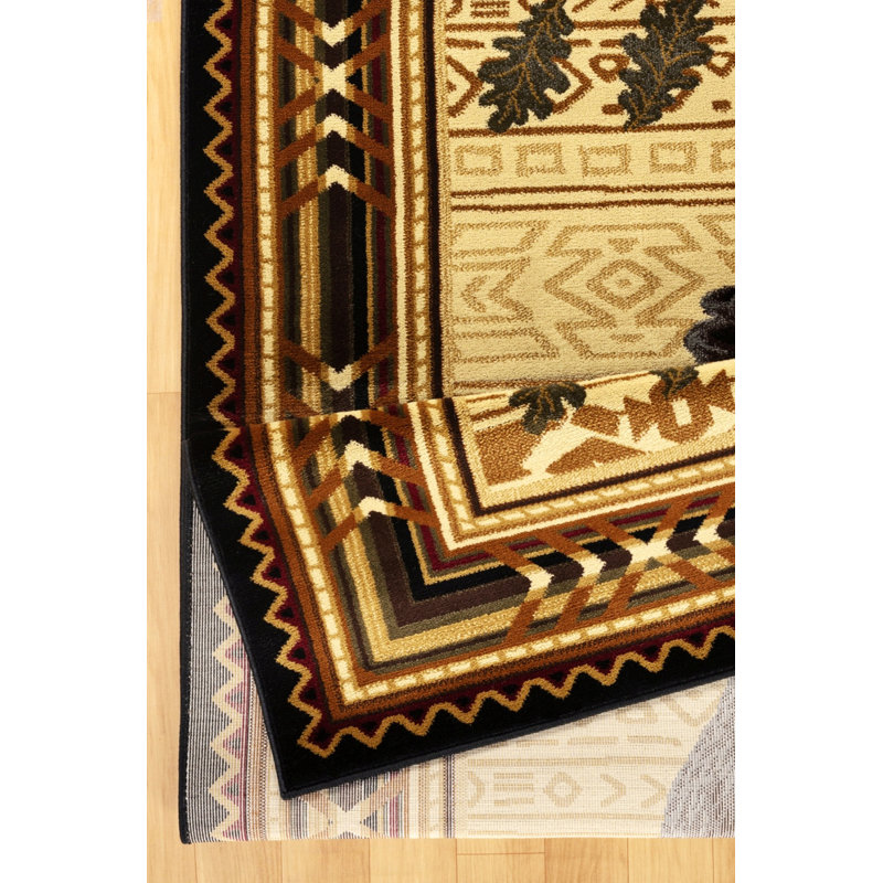 Tapis décoratif, tapis en polypropylène pour le salon, Rectangulaire 2 pi x 3 pi