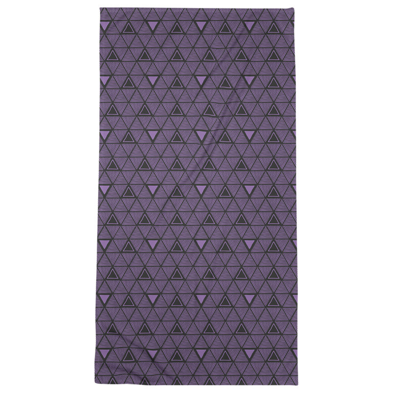 Serviette de bain Classic, Violet / noir