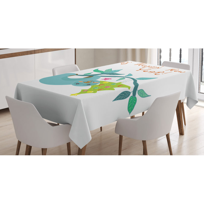 Sloth Tablecloth, 90" x 60"