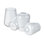 # 23655-60-4, abat-jour en verre transparent pour luminaire de 4 3/4 po x P 6 1/8 po, trou central: 43 mm, paquet de 4