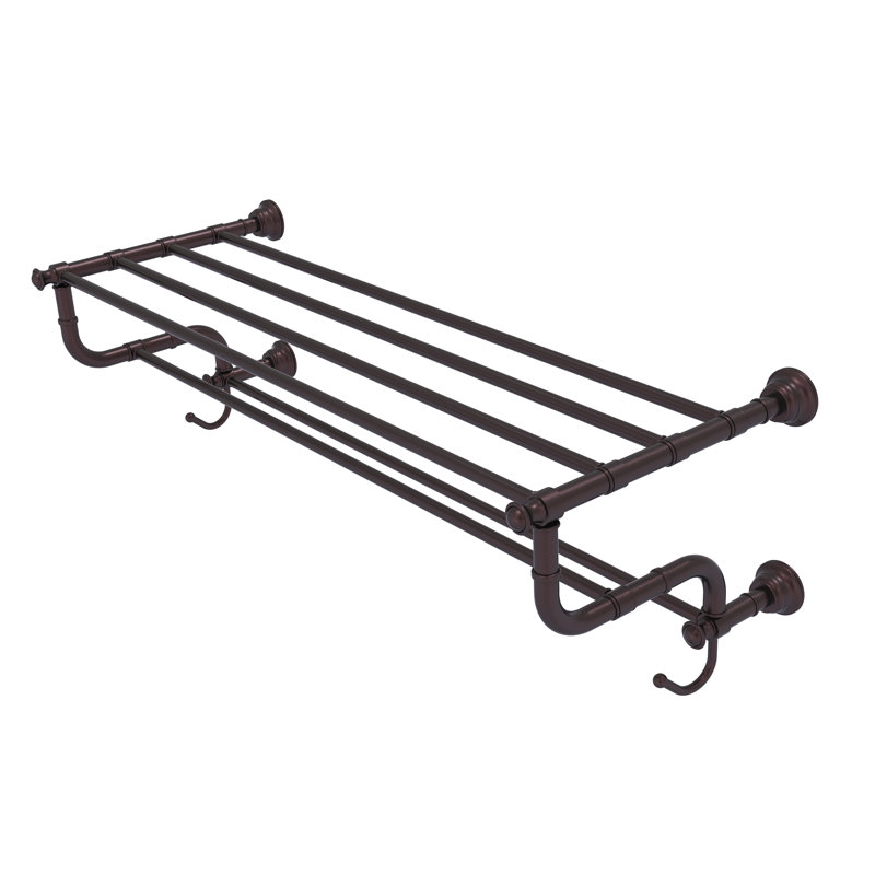 Porte-serviettes mural Freyja, Bronze antique, P 12,5 po x l 38 po x H 10,6 po