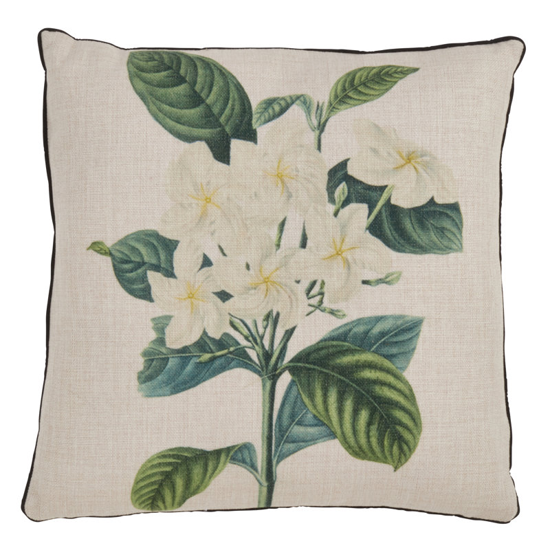 Floriculture Collection Floral Reversible Throw Pillow