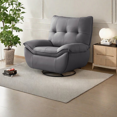 Light luxury style faux leather lounge chair