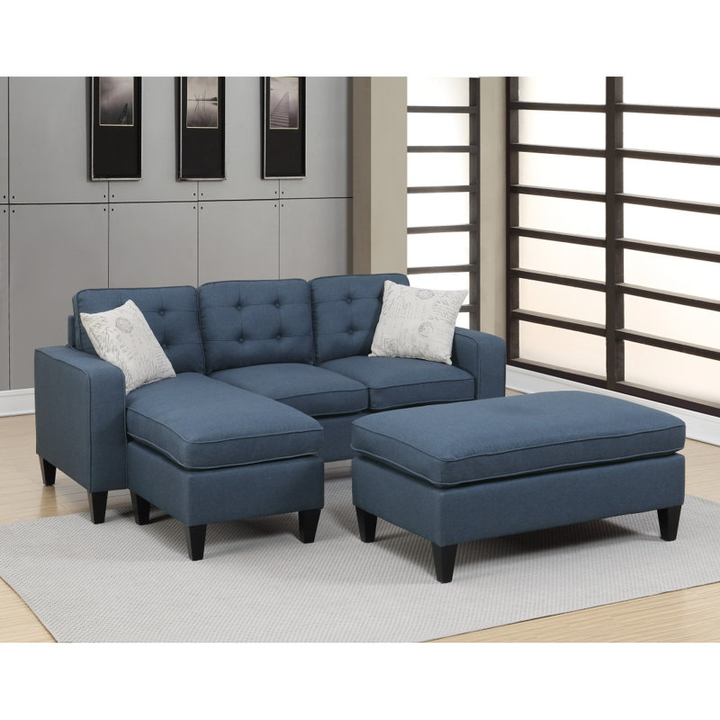 Canapé modulaire réversible 3 pièces Modern Canapé