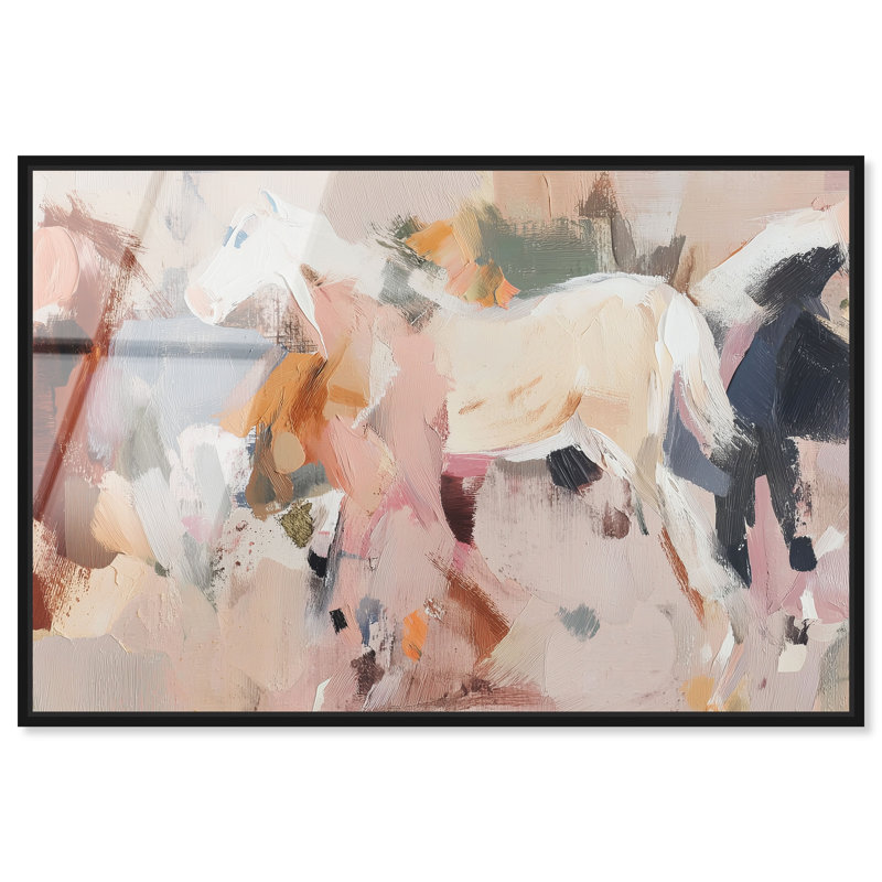 «Warm Neutralité II», reproduction murale encadrée à imprimé acrylique par Art Remedy, cadre noir, 30 x 20, H 21 po x l 31 po