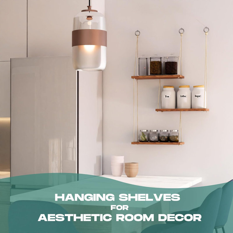 Floating Shelves,Boho Wall Shelves for Plants