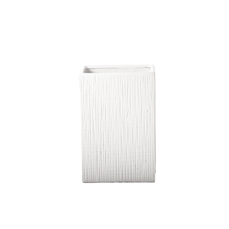 Mikalla Ceramic / Porcelain Table Vase, 9" H x 6" W x 3.5" D