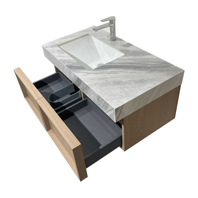 Brown Wood Modern Vanity