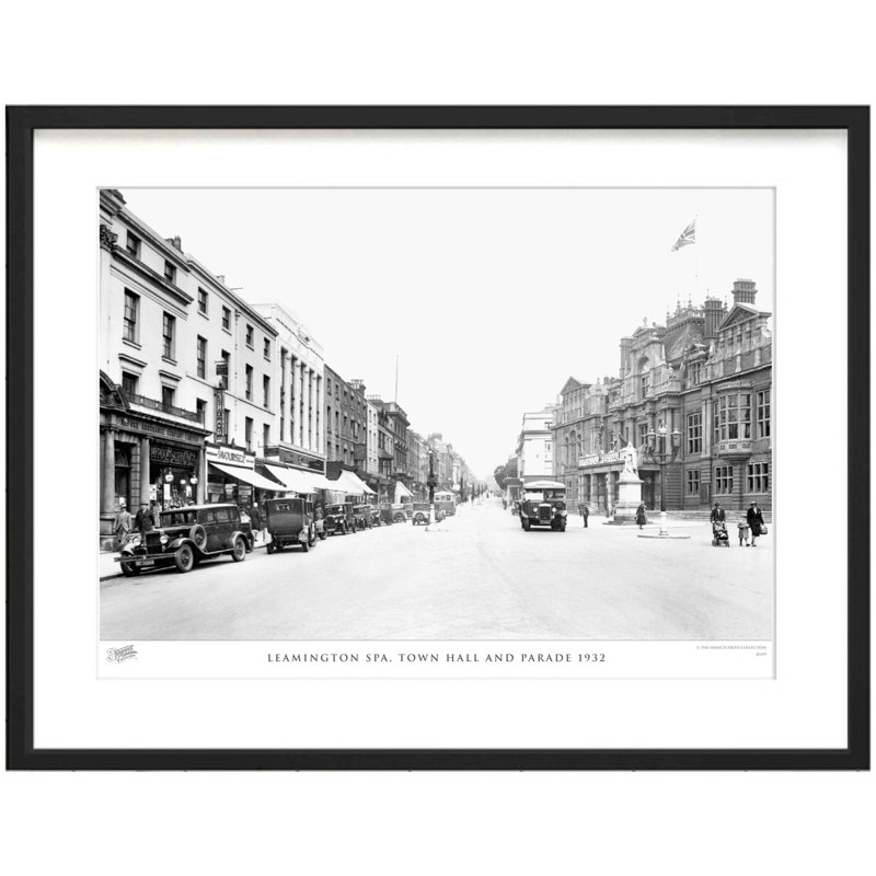 Leamington Spa, Town Hall And Parade 1932 by Francis Frith - Single Picture Frame Print, 40cm H x 50cm W x 2.3cm D