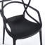 Chaise en plastique 4 pièces noir-848473184