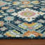 Tapis traditionnel bleu marine crocheté à la main Tricity-509380204