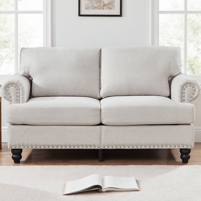 Canapé-lit 59,5 po Modern Classic Classic, Beige