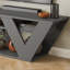 Kirstin 110 Cm TV Stand for TVs up to 48" | Modern Entertainment Unit with V-Shaped Legs-30895992