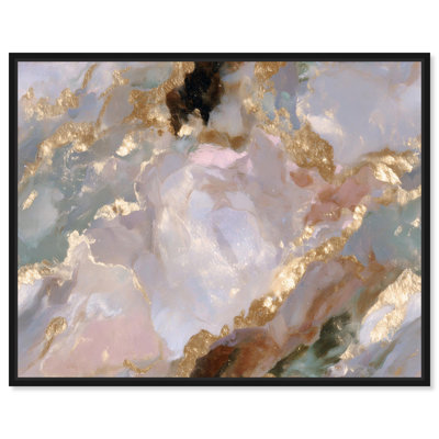 Reproduction sur toile marbrée de Geode par Art Remedy