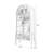 Burlywood Solid Wood + Tempered Glass Display Cases-120980223