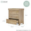 Nika 3 Piece Room Set - Oak