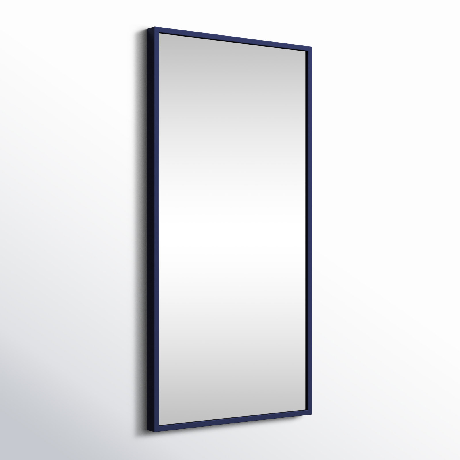 Sabine Metal Rectangle Wall Mirror, 14" x 28", Blue
