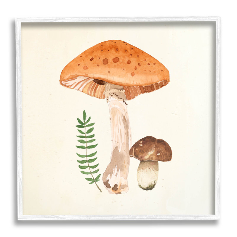 Art de giclée de fougère botanique par Lucca Sheppard, H 12 po x l 12 po x P 1,5 po, Giclée encadrée blanc bord de mer