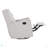 Milah Tufted Swivel Glider Recliner In Light Gray Fabric