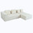 Removable Modular Sofa, 3-Piece Set with Free Combination, Includes 4 Cushions-1944615769