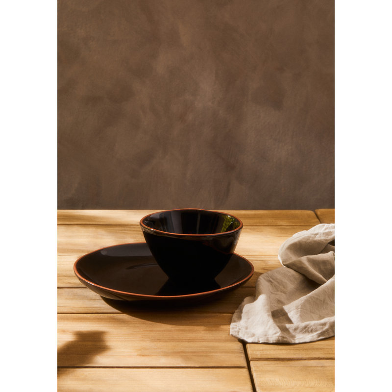 28cm Dinner Plate, Black
