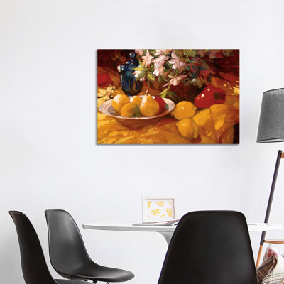 Still Life And Pears by Philip Craig - Wrapped Canvas Painting