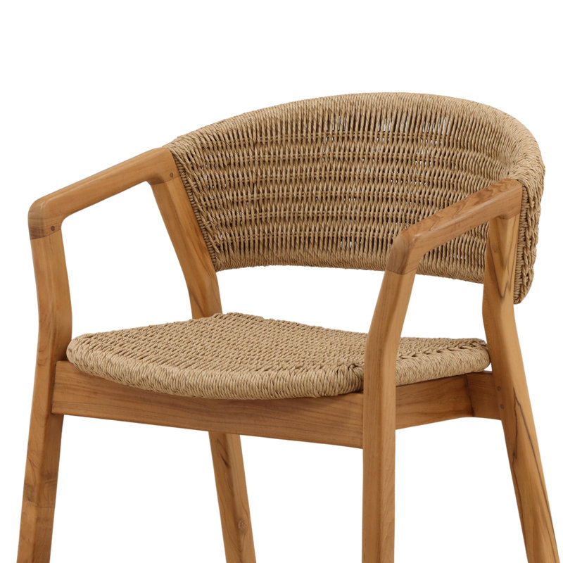 Chaise de salle à manger d'extérieur Arrow naturelle