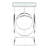 Fairhill 44'' Glass Top Console Table