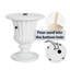 Base de parasol pour table d'appoint Adela avec garniture en sable, finition marbre blanc