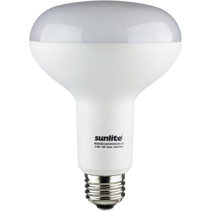 12 watts (équivalent à 65 watts), ampoule DEL à intensité variable BR30 3000K E26 / culot moyen (standard)