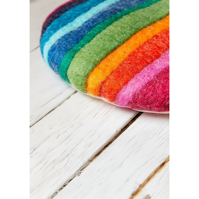 Adoraim Multi Colour Round Cushion Pad