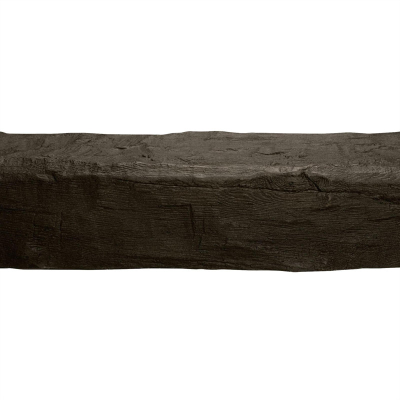 Poutre en faux bois taillée à la main 5 1/8 po x 8 po x 153 po, Noyer