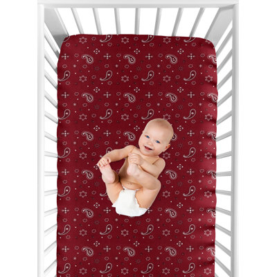 Wild West Cowboy Fitted Crib Sheet