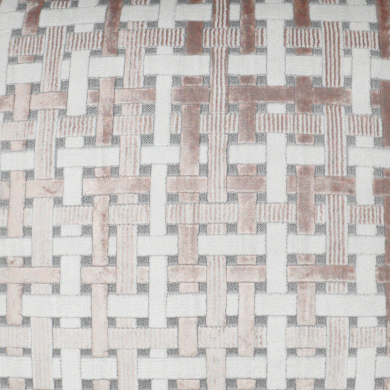 Trellis Velvet Fabric, Blush